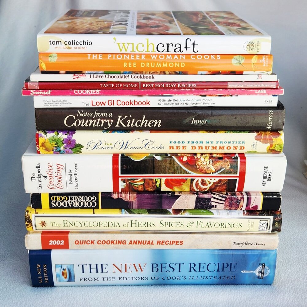 Large Cookbook Lot – Pioneer Woman, Cook’s Illustrated, Baking, Reference Books